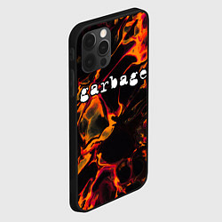 Чехол для iPhone 12 Pro Garbage red lava, цвет: 3D-черный — фото 2