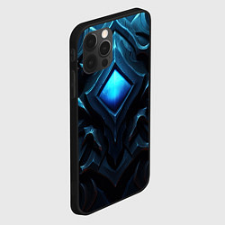 Чехол для iPhone 12 Pro Синие магическое свещение, цвет: 3D-черный — фото 2