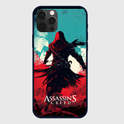 Чехол для iPhone 12 Pro Assassins creed ясное небо, цвет: 3D-черный