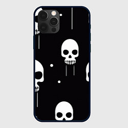 Чехол для iPhone 12 Pro Слёзы черепов, цвет: 3D-черный