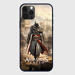Чехол для iPhone 12 Pro Assassins creed старый город, цвет: 3D-черный