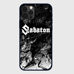 Чехол для iPhone 12 Pro Sabaton black graphite, цвет: 3D-черный