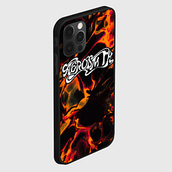 Чехол для iPhone 12 Pro Aerosmith red lava, цвет: 3D-черный — фото 2