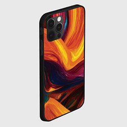 Чехол для iPhone 12 Pro Цветная абстракция colorful, цвет: 3D-черный — фото 2