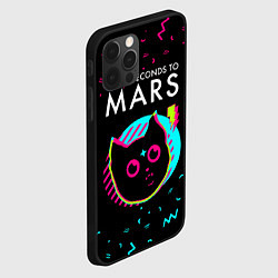 Чехол для iPhone 12 Pro Thirty Seconds to Mars - rock star cat, цвет: 3D-черный — фото 2