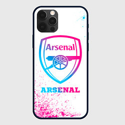 Чехол для iPhone 12 Pro Arsenal neon gradient style, цвет: 3D-черный