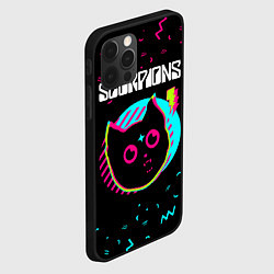 Чехол для iPhone 12 Pro Scorpions - rock star cat, цвет: 3D-черный — фото 2