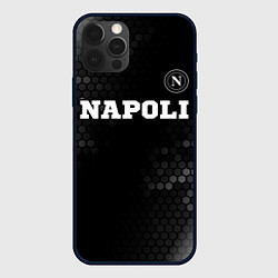 Чехол для iPhone 12 Pro Napoli sport на темном фоне посередине, цвет: 3D-черный