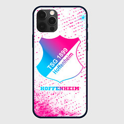 Чехол для iPhone 12 Pro Hoffenheim neon gradient style, цвет: 3D-черный