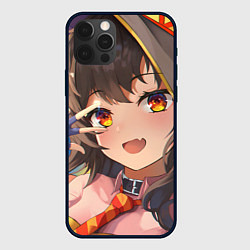 Чехол для iPhone 12 Pro Konosuba Мэгумин cute, цвет: 3D-черный