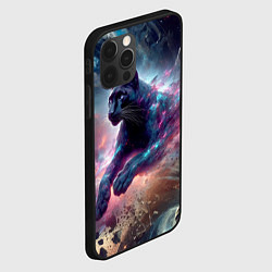 Чехол для iPhone 12 Pro Космическая пантера - нейросеть, цвет: 3D-черный — фото 2