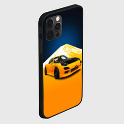 Чехол для iPhone 12 Pro Спортивный японский автомобиль, цвет: 3D-черный — фото 2