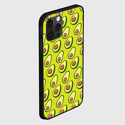 Чехол для iPhone 12 Pro Паттерн с половинкой авокадо, цвет: 3D-черный — фото 2