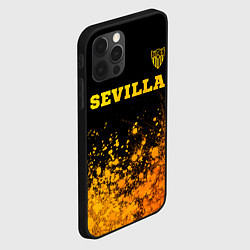 Чехол для iPhone 12 Pro Sevilla - gold gradient посередине, цвет: 3D-черный — фото 2