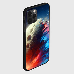 Чехол для iPhone 12 Pro Разрыв космического тела - нейросеть, цвет: 3D-черный — фото 2