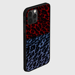 Чехол для iPhone 12 Pro Леопардовый стиль текстура, цвет: 3D-черный — фото 2