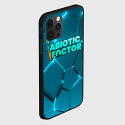 Чехол для iPhone 12 Pro Abiotic Factor logo neon, цвет: 3D-черный — фото 2