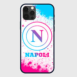 Чехол для iPhone 12 Pro Napoli neon gradient style, цвет: 3D-черный