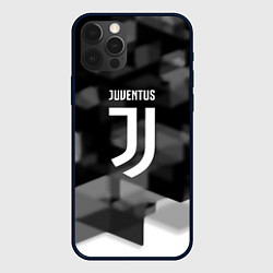 Чехол для iPhone 12 Pro Juventus geometry fc, цвет: 3D-черный