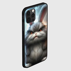 Чехол для iPhone 12 Pro Грозный заяц, цвет: 3D-черный — фото 2
