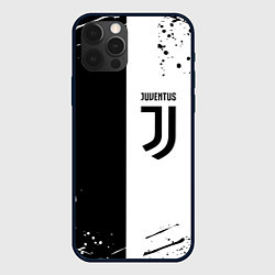 Чехол для iPhone 12 Pro Juventus краски текстура спорт, цвет: 3D-черный