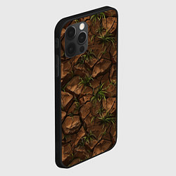Чехол для iPhone 12 Pro Текстура элементаля земли, цвет: 3D-черный — фото 2