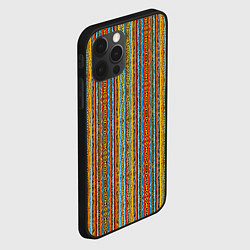 Чехол для iPhone 12 Pro Полосы в африканском стиле, цвет: 3D-черный — фото 2