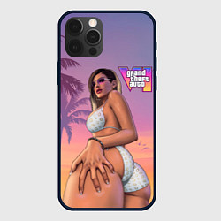 Чехол для iPhone 12 Pro Девушка в купальнике из Gta 6, цвет: 3D-черный
