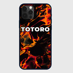 Чехол для iPhone 12 Pro Totoro red lava, цвет: 3D-черный