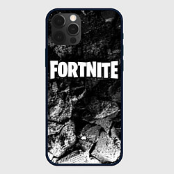 Чехол для iPhone 12 Pro Fortnite black graphite, цвет: 3D-черный