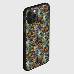 Чехол для iPhone 12 Pro Волчий паттерн, цвет: 3D-черный — фото 2