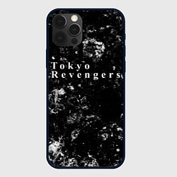 Чехол для iPhone 12 Pro Tokyo Revengers black ice, цвет: 3D-черный