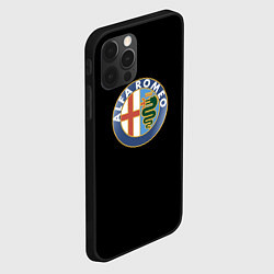 Чехол для iPhone 12 Pro Alfa romeo авто, цвет: 3D-черный — фото 2