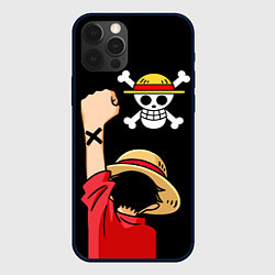 Чехол для iPhone 12 Pro One piece - Monkey D Luffy, цвет: 3D-черный