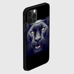 Чехол для iPhone 12 Pro Могучая пантера - нейросеть, цвет: 3D-черный — фото 2