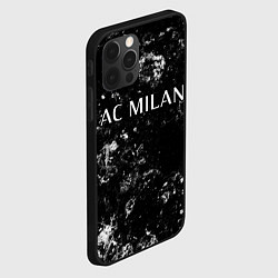 Чехол для iPhone 12 Pro AC Milan black ice, цвет: 3D-черный — фото 2