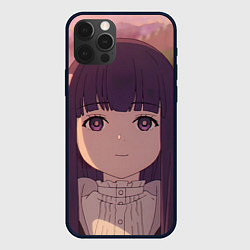 Чехол для iPhone 12 Pro Sousou no Frieren Ферн cute face, цвет: 3D-черный