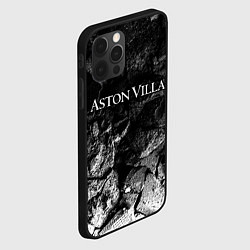 Чехол для iPhone 12 Pro Aston Villa black graphite, цвет: 3D-черный — фото 2