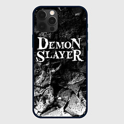Чехол для iPhone 12 Pro Demon Slayer black graphite, цвет: 3D-черный