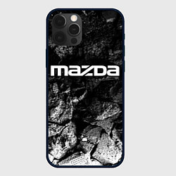 Чехол для iPhone 12 Pro Mazda black graphite, цвет: 3D-черный