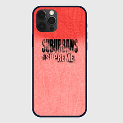 Чехол для iPhone 12 Pro Suburbans supreme, цвет: 3D-черный