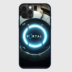 Чехол для iPhone 12 Pro Portal logo game, цвет: 3D-черный