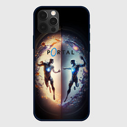 Чехол для iPhone 12 Pro Люди в портале, цвет: 3D-черный