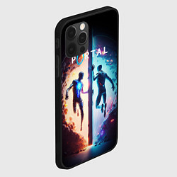 Чехол для iPhone 12 Pro Portal люди в прыжке, цвет: 3D-черный — фото 2