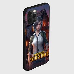Чехол для iPhone 12 Pro PUBG девушка в игре, цвет: 3D-черный — фото 2