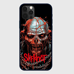 Чехол для iPhone 12 Pro Slipknot зомби в цепи, цвет: 3D-черный