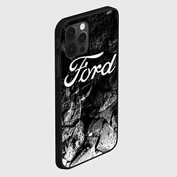 Чехол для iPhone 12 Pro Ford black graphite, цвет: 3D-черный — фото 2