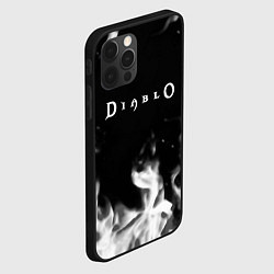 Чехол для iPhone 12 Pro Diablo fire black, цвет: 3D-черный — фото 2