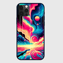 Чехол iPhone 12 Pro Neon space fantasy - ai art