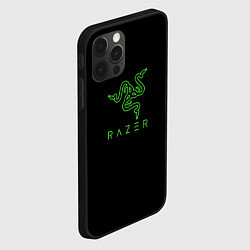 Чехол для iPhone 12 Pro Razer logo brend, цвет: 3D-черный — фото 2